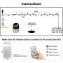 JMEXSUSS 12 Color Changing String Lights with Remote,75ft 192 LED Christmas Lights Outdoor Waterproof, 33 Modes Multicolor Twinkle Fairy Lights Plug in for Indoor Tree Xmas Pary Bedroom Wedding