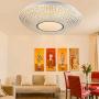 CORSO Crystal Ceiling Light Fixture, 20 Inch 48W Modern LED Flush Mount Ceiling Light Fixtures Dimmable for Dining Room, Bedroom, Living Room, Kitchen, 3000K Warm White, 4000Lm, Extra Large