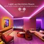 Govee 65.6ft Alexa LED Strip Lights, Smart WiFi RGB Rope Light Works with Alexa Google Assistant, Remote App Control Lighting Kit, Music Sync Color Changing Lights for Bedroom, Living Room, Kitchen