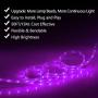 SURNIE Rope Lights Outdoor 50ft Flat Waterproof Led Rope Lighting Pink Purple Led Rope Lights Cuttable Strip Lihgts Outdoor Yard Bedroom Patio Christmas Indoor