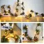 ANPHSIN Pack of 2 Christmas Pinecone LED String Lights- Each of 6.6FT 20 LEDs Battery Powered Christmas Pine Cone Red Berries Garland Lamp Lights for Xmas Party Bedroom Tree Table Decor (Bold String) ANPHSIN Pack of 2 Christmas Pinecone LED String Lights- Each of 6.6FT 20 LEDs Battery Powered Christmas Pine Cone Red Berries Garland Lamp Lights for Xmas Party Bedroom Tree Table Decor (Bold String)