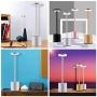 Wireless Desk Lamps,Cordless Table Lamp USB Rechargeable Battery Operated Energy Saving LED Bedside Lights for Living Room/Dining Restaurant/ Bedroom,Silver