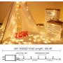 Extra-Long 180FT 500 LED Christmas String Lights Indoor/Outdoor, Waterproof Warm White Christmas Lights, 8 Modes Led String Lights Decorative for Wedding Party Patio Garden Christmas Tree