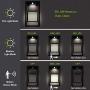 BRIMMEL Outdoor Solar Wall Light 60W with Motion Sensor Aluminum Wall Sconce Waterproof Wireless Landscaping Garden Porch Light for Lawn Patio Yard Driveway 10H Super Bright, Black, SG601040
