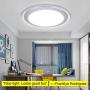 DLLT 22W LED Flush Mount Ceiling Light Fixture, Round Bright Disk Light Panel Wall Ceiling Down Lights,6000K Cool White, Perfect for Kitchen, Dining Room, Balcony , Study, Bedroom