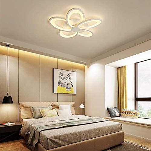 LAKIQ Modern LED Flush Mount Ceiling Light Fixture Flower-Shaped Acrylic LED Chandelier Ceiling Light Living Room Close to Ceiling Lighting for Bedroom Dining Room(5 Lights, Neutral Light) LAKIQ Modern LED Flush Mount Ceiling Light Fixture Flower-Shaped Acrylic LED Chandelier Ceiling Light Living Room Close to Ceiling Lighting for Bedroom Dining Room(5 Lights, Neutral Light)