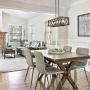 Island Light Fixtures, Rectangular Wood Farmhouse Chandelier for Dining Rooms, 5-Light Kitchen Island Lighting