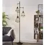 3-Light Black Farmhouse Floor Lamp Industrial Rustic Standing Lamp for Living Room Bedroom Study Office Modern Tree Tall lamp with Metal Shade (Farmhouse)