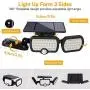 JESLED Solar Lights Outdoor with Motion Sensor, 3 Heads Adjustable Security Spotlight, 80LEDs Flood Lights Motion Detected, 360° Rotatable IP65 Waterproof Wall Light for Garage Porch Yard Patio-1 PC JESLED Solar Lights Outdoor with Motion Sensor, 3 Heads Adjustable Security Spotlight, 80LEDs Flood Lights Motion Detected, 360° Rotatable IP65 Waterproof Wall Light for Garage Porch Yard Patio-1 PC