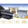 Cloudy Bay 3 Color LED Outdoor Up and Down Porch Light with Photocell,120V 20W 3000K/4000K/5000K Selectable, Dusk to Dawn Photocell, Black Finish, Pack of 2