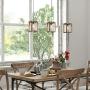 GEPOW Farmhouse Pendant Lighting, Rustic Wood Hanging Fixture for Kitchen Island, Dining Room, Bedroom, Foyer and Hallway