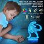 4 Pcs 3D Dinosaur Night Light, DDDNIGHTLIGHT Led Illusion Lamp 16 Color Change Remote Control Lights for Bed Living Room Kids Girls Boys Xmas 5270