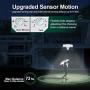 GLORIOUS-LITE Solar Security Light Outdoor, 1600LM Solar LED Motion Sensor Light with 3 Adjustable Head, 5500K, IP65 Waterproof Flood Light for Backyard, Pathway & Patio