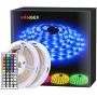 MINGER Led Strip Lights 32.8 Feet, for Living Room, Home, Kitchen, Party, Remote Control, Rgb