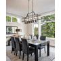 Zeyu 6-Light Kitchen Island Lighting, Dining Room Pendant Light Fixture in Oil Rubbed Bronze Finish, 9808-6LP ORB