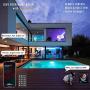 CAPRIER Premium WiFi LED Strip Lights 32.8Ft Waterproof - Siri, Alexa and Google Certified - Outdoor Led Strip Lights, Music & Voice Sync for Pool Parties, Karaoke, No Loose Connections (Safety First)