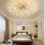 LED Modern Flush Mount Ceiling Lamp Starry Design Pendant Lamps Livingroom Fixture Chic Gypsophila Design Dimmable Iron Bedroom Romantic Decor Chandeliers Light Energy Star Hallway Kitchen Foyer Light