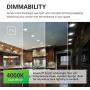Sunco Lighting 16 Pack 6 Inch Slim LED Downlight, Baffle Trim, Junction Box, 14W=100W, 850 LM, Dimmable, 4000K Cool White, Recessed Jbox Fixture, IC Rated, Retrofit Installation - ETL & Energy Star