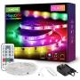 MagicColor LED Strip Lights, Lepro 16.4ft Music Sync Waterproof RGBIC Light Strip with Remote, 5050 RGB LED Lights for Bedroom, Home Decoration, TV, Gaming Room, Party, Balcony and Camping