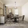 LOG BARN Farmhouse Chandelier, Dining Room Lighting Fixtures Hanging in Antique White, Rustic Metal Finish, 26'' Medium French Country Pendant for Foyer, Entryway, Bedroom