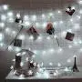 BANNILU Christmas Snowflake String Lights, 2 Pack Snowflake Fairy Lights 40 ft 80 LED Battery Operated Waterproof for Xmas Home Garden Bedroom and Indoor&Outdoor Decoration, (Snowflakes White)