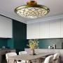 LITFAD Tiffany Style LED Ceiling Lamp Metal Decor Beige Stained Glass Three-Light Semi Flush Mount Ceiling Light Pendant Lighting for Dining Room Bedroom Corridor - 16.5'' (42 cm) LITFAD Tiffany Style LED Ceiling Lamp Metal Decor Beige Stained Glass Three-Light Semi Flush Mount Ceiling Light Pendant Lighting for Dining Room Bedroom Corridor - 16.5'' (42 cm)