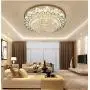 Sky Demons Crystal Ceiling Light K9 Crystal Chandelier LED Ceiling Light, Built-in Modern Chandelier Installation, Bar Living Room Dining Room Bedroom Lamp (Diameter 31.5 Inches)