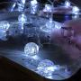 COHOYA Mini Crystal Globe String Lights 100 LED 33Ft Bubble Ball Lights USB & Battery Powered with 8 Modes Waterproof Fairy Lights for Christmas Garden Yard Home Bedroom Party Wedding Decoration
