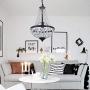Pendant Lights Crystal Pendant Chandelier Lighting LED Ceiling Light Fixture Lamp Dining Room Bathroom Bedroom Livingroom 1E26 Bulbs Required H18 in X D12 in