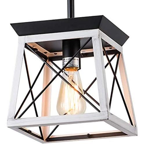 XIPUDA Farmhouse Pendant Light Fixture Kitchen Island Lighting Industrial Metal Ceiling Hanging Farmhouse Chandeliers for Dinning Room Living Room