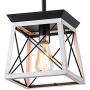 XIPUDA Farmhouse Pendant Light Fixture Kitchen Island Lighting Industrial Metal Ceiling Hanging Farmhouse Chandeliers for Dinning Room Living Room