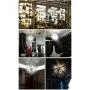 GDNS Chandeliers Firework LED Light Stainless Steel Crystal Pendant Lighting Ceiling Light Fixtures Chandeliers Lighting,Dia 23.5 inch