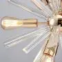 Saint Mossi 9-Light Vintage Pendant E26 Base Modern Gold Sputnik Hanging Light Crystal Industrial Hanging Pendant Light Fixture for Kitchen Dining Room Bedroom