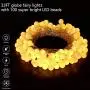 Battery Operated String Lights - 33Ft 100 LEDs Globe Fairy String Lights with Remote for Outdoor/Indoor Bedroom, 8 Modes Decorative String Lights, Bedroom, Garden, Christmas Tree, Wedding, Party
