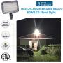 SZGMJIA 30W LED Flood Light with Knuckle, Dusk-to-Dawn Photocell 5000K 3,900lm(150W Equivalent) Waterproof with Base for Wall Mount Outdoor Security Fixture for Entrance Garden Yards