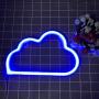 Cloud Neon Sign Decorative LED Night Light Art Wall Decor for Bedroom Birthday Party Powered by Battery/USB (Blue)