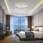 LITFAD Crystal Drum Flush Mount Lamp Contemporary Multi-Head Flush Mount Ceiling Light Modern Luxury LED Ceiling Lamp Chandelier in Chrome for Bedroom Dining Room Hotel Foyer Entry - 31.5'' W