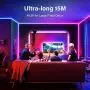 Onforu 49.2ft LED Strip Lights for Bedroom, 15m RGB LED Light Strip with Remote, Color Changing Rope Lights with 5050 LEDs, 24V Colored Room Lights, Adhesive Tape Light for TV, Ceiling, Cupboard, Bar