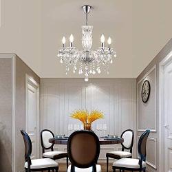 Express Crystal pendant chandelier/light fixture for dining room/living room/foyer H.25'' X W.25'' (5 lights)