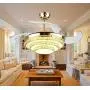 42''Crystal Invisible Ceiling Fans with Lights and Remote,Retractable 3-Color 3-Speed LED Silent Modern Fan Chandelier Lighting for Decorative Living Room (Gold) 42''Crystal Invisible Ceiling Fans with Lights and Remote,Retractable 3-Color 3-Speed LED Silent Modern Fan Chandelier Lighting for Decorative Living Room (Gold)