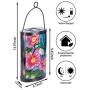 Hanging Solar Lantern Outdoor Decorative Waterproof LED Solar Bird Lights Tabletop Lamp for Outdoor Patio Garden