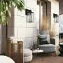 Outdoor Light Fixtures Lantern Wall Mount,Matte Black Wall Sconce Light Fixtures, Fixture with Clear Glass Shade for Entryway, Porch, Patio Doorway Outdoor Light Fixtures Lantern Wall Mount,Matte Black Wall Sconce Light Fixtures, Fixture with Clear Glass Shade for Entryway, Porch, Patio Doorway