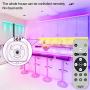 Epabina LED Strip Lights 40ft/12m,Color Changing RGB LED Light strips with Remote,''Smile Face''Controller and Bluetooth APP Controlled Music Sync LED Lights for Bedroom Home Decoration