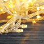 XUNXMAS 500 LED String Lights Indoor Outdoor, 174ft Super Long Warm White Christmas Lights with 8 Lighting Modes, Extendable Waterproof Fairy Lights for Bedroom Patio Party Christmas Tree Decor