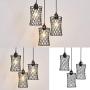 3-Lights Chandelier,Black Metal Ceiling Light Fixture,Rural Lighting for Farmhouse Kitchen Island Dining Room Living Room