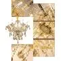 Lymxxl Contemporary K9 Crystal Chandelier 15 Lights Cognac Color Candle Pendant Light Adjustable Chain Fixtures Hanging for Bedroom Living Room Foyer (15 Light) Lymxxl Contemporary K9 Crystal Chandelier 15 Lights Cognac Color Candle Pendant Light Adjustable Chain Fixtures Hanging for Bedroom Living Room Foyer (15 Light)