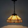 Tiffany Hanging Light W12H32 Inch Amber Stained Glass Pendant lamp 1E26 Hexagon Style S011 WERFACTORY Series Lamps Chandelier Ceiling Fixture Kitchen Island Bar Hallway Living Room Dining Room Loft Tiffany Hanging Light W12H32 Inch Amber Stained Glass Pendant lamp 1E26 Hexagon Style S011 WERFACTORY Series Lamps Chandelier Ceiling Fixture Kitchen Island Bar Hallway Living Room Dining Room Loft
