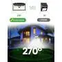 Solar Lights Outdoor 128 LEDs , WOWDSGN New Upgraded LED Solar Motion Sensor Lights ,270° Wide Angle Lighting, IP65 Waterproof Solar Security Lights for Front Door, Yard, Garage, Deck ,4Pack