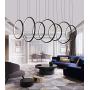 Modern Chandelier Circular LED Simple Pendant Ceiling Lighting for Dining Table