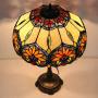 Tiffany Table Lamp 16 Inches Classical Baroque Stained Glass Desk Lamp Home Decoration Living Room Table Lamp (16 Inch)